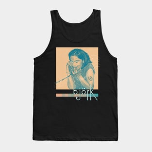 Björk  >>  Aesthetic Fan Art Design Tank Top